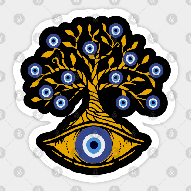 Nazar Eye Symbol Nazar Boncuk Nazar Charm Protection Sticker by sBag-Designs